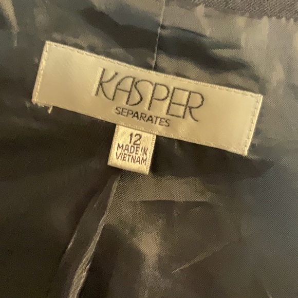 Pretty Kasper Separates Women’s 12 Black Lined Blazer - Picture 6 of 9